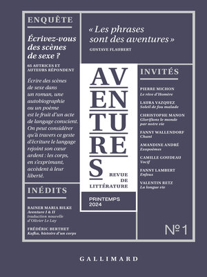 cover image of Revue Aventures N 1, Printemps 2024